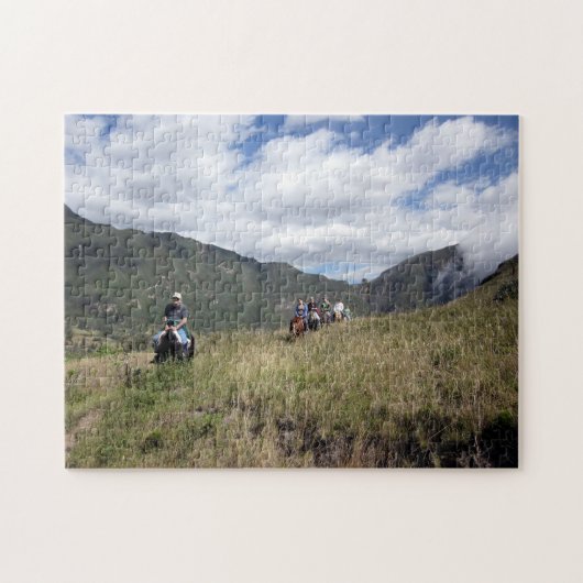 Cratère de volcan de Pululahua, puzzle de (Horizontal)