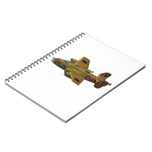Cratoon retro bombommenwerper notitieboek