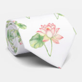 Cravate С romantique fleurs de lotus (Roulé)