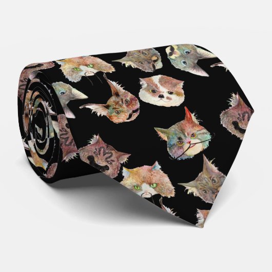 Cravate ひげ猫(Beard cat/gato barba) (Roulé)