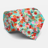 CRAVATE 和風な着物柄ネクタイ (Roulé)