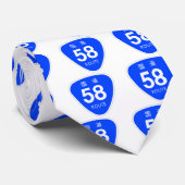 CRAVATE 国道58号線ー国道標識 (Roulé)