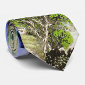 CRAVATE 日本の伝統的な風景画の色使い (Roulé)