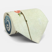 Cravate 桃 の 花 に 燕, 広 重 Pêche Fleur et hirondelle, Hiroshig (Roulé)