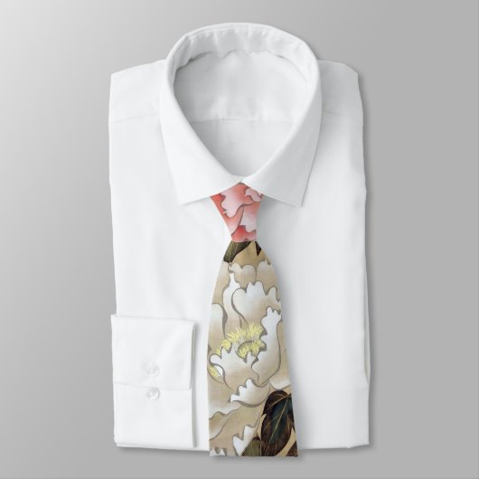 Cravate 牡 丹, 其 一 Peony, Kiitsu, Japon Art (Attaché)