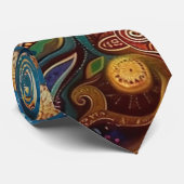 CRAVATE 生命の樹柄 (Roulé)