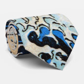 Cravate 神奈川沖浪裏, grande vague de 北斎, Hokusai (Roulé)