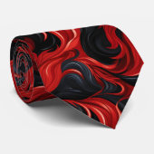 CRAVATE 美しいファイヤーパターン (Roulé)