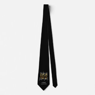 Cravate 100 ans d'or