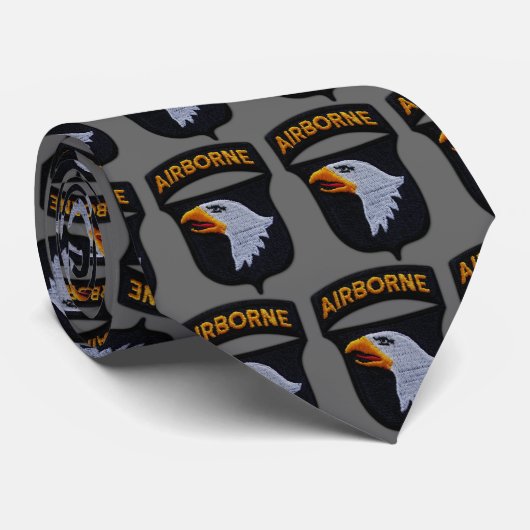 Cravate 101e division aéroportée hurlant des Aigles Ancien (Roulé)