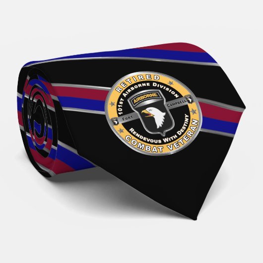 Cravate 101st Airborne Division Retraité (Roulé)
