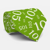 Cravate 105e anniversaire Random Numéro Motif Vert (Roulé)