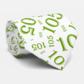 Cravate 105e anniversaire Random Numéro Motif Vert (Roulé)
