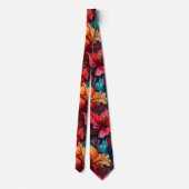 Cravate #10 Motif floral (Dos)