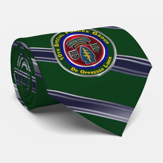 Cravate 10e Groupe des forces spéciales (Roulé)