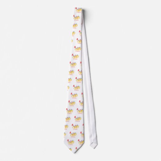 Cravate 12 jours cinq anneaux d'or (Devant)