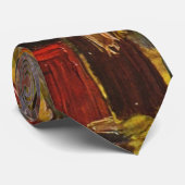 Cravate 14 juillet Fête à Paris Van Gogh Art (Roulé)