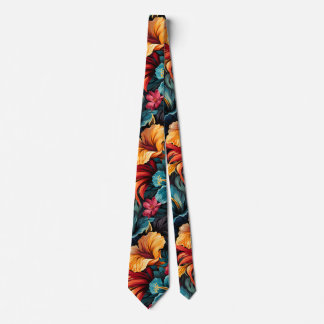 Cravate #15 Motif floral