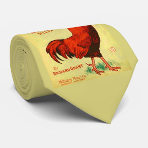 Cravate 1910 Chanticleer sheet music print