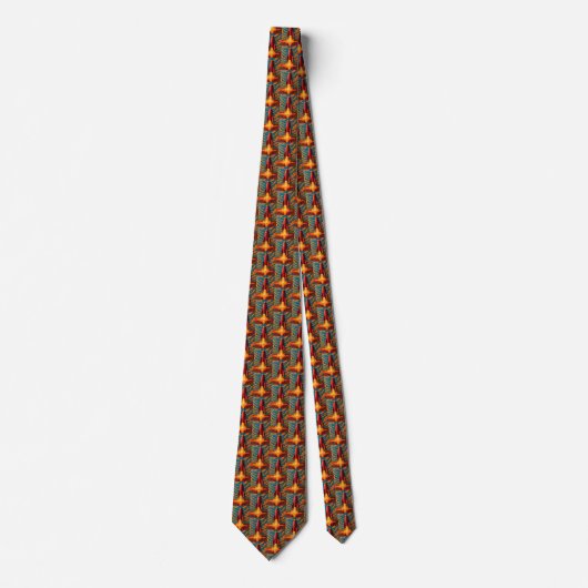 Cravate 1950s inspired  rocket ship tie (Devant)