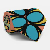 Cravate 1970s oval Flowers (Roulé)