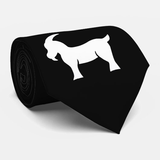 Cravate 1 icône de chèvre (Roulé)