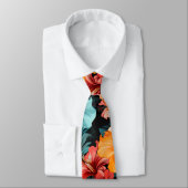 Cravate #20 Motif floral (Attaché)