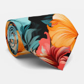 Cravate #20 Motif floral (Roulé)