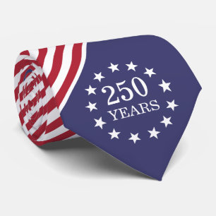 Cravate 250e anniversaire d'Amérique Patriotique USA Indép