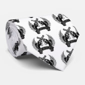 Cravate 2 armes à feu lèvent Boston (Roulé)