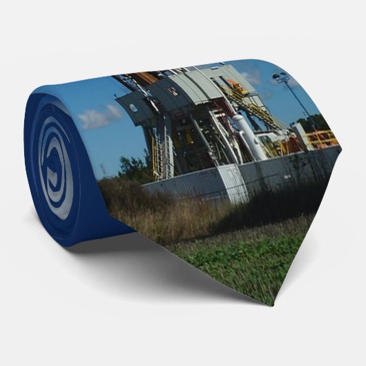 Cravate 2 d'impression d'installation de pétrole (Roulé)
