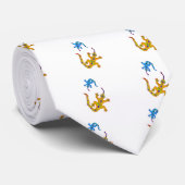 Cravate 2 Geckos (Roulé)