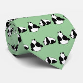Cravate 2 pandas (Roulé)
