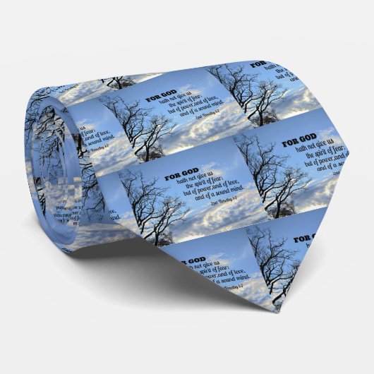 Cravate 2e Timothée 1:7 KJV (Roulé)