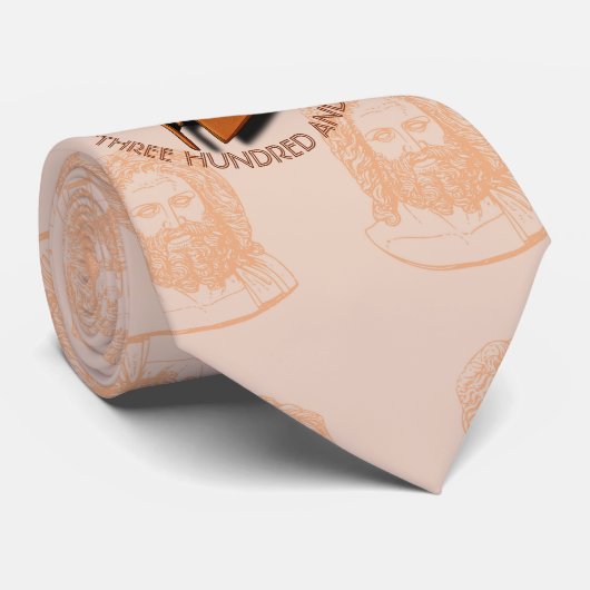 Cravate 301th casque spartiate inconnu de Grec de héros (Roulé)