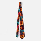 Cravate #35 Motif floral (Dos)