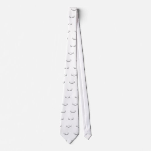 Cravate 3-D Look Silver Priest's ou ministre's Collar (Devant)