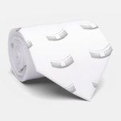 Cravate 3-D Look Silver Priest's ou ministre's Collar (Roulé)