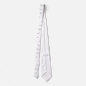 Cravate 3-D Look Silver Priest's ou ministre's Collar (Dos)