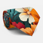 Cravate #3 Motif floral (Roulé)