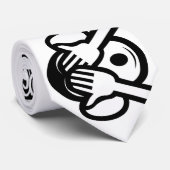 Cravate 3 Singes Sages Emoji (Roulé)