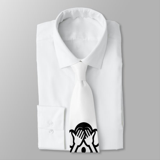 Cravate 3 singes sages Emoji (Attaché)