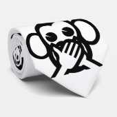 Cravate 3 singes sages Emoji (Roulé)