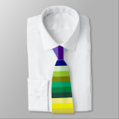 Cravate 42 bandes arc-en-ciel (Attaché)