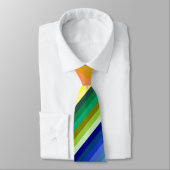 Cravate 42 bandes arc-en-ciel (Attaché)