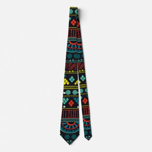 Cravate #4 Tribal print (Devant)