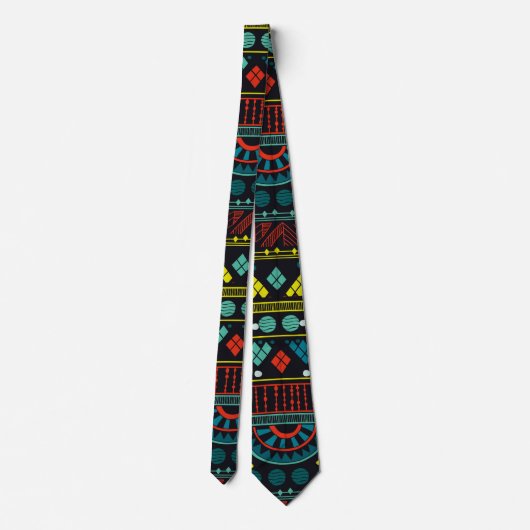 Cravate #4 Tribal print (Dos)