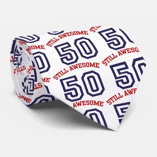 Cravate 50e anniversaire (Roulé)