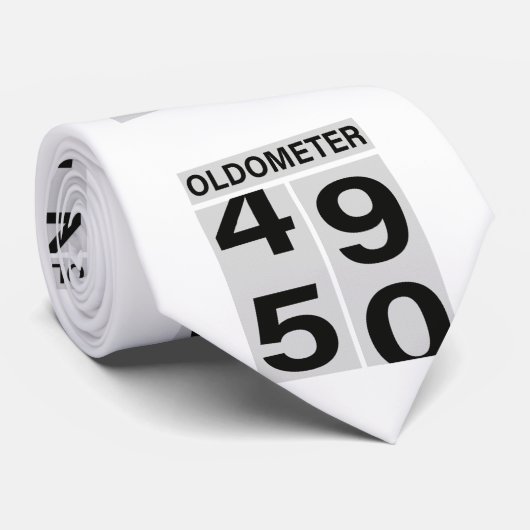 Cravate 50e anniversaire Oldomètre (Roulé)