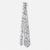 Cravate 50e anniversaire Random Number Motif Noir (Dos)